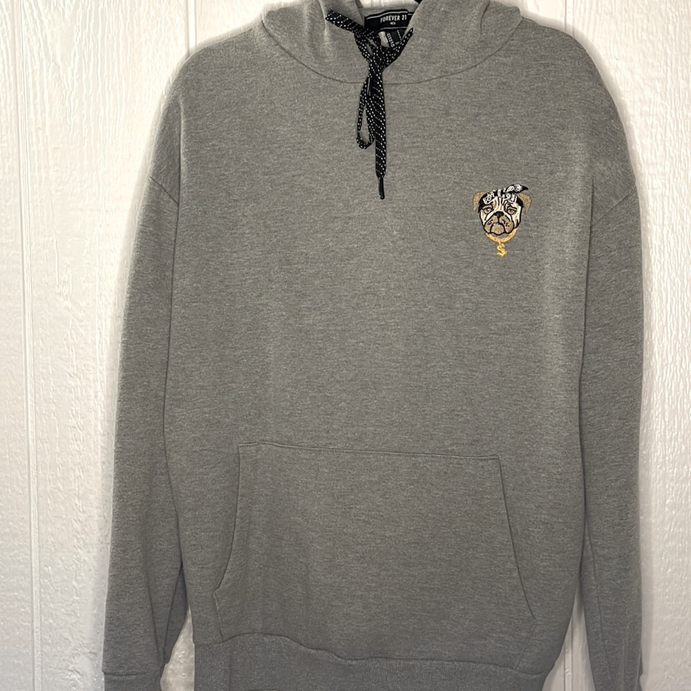 Silver hoodie - Forever21 - mens Large